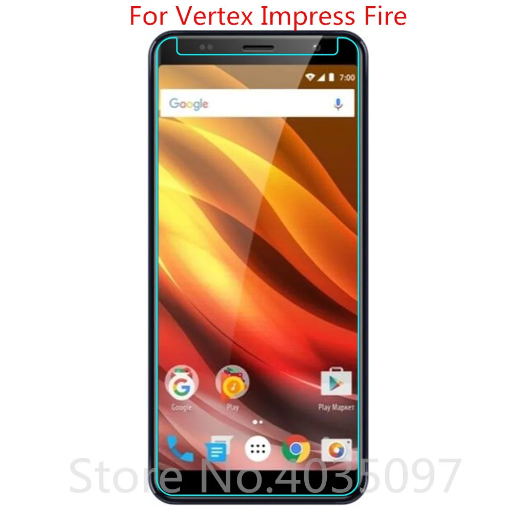 2 шт закаленное стекло для Vertex Impress Fire защита экрана 9H 2.5D Защитное стекло для телефона для Vertex Impress Fire glass