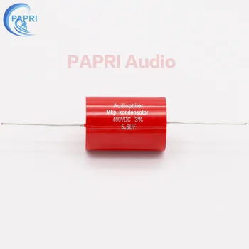 

PAPRI 5.6UF 400VDC Axial MKP DIY Audio Grade Capacitor For HiFi Tube Guitar Amplifier Lot/2PCS