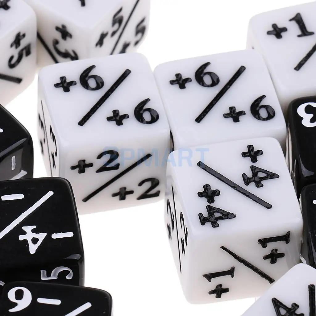 20x Six Sided Fraction Dice for Addition Subtraction Multiplication Division