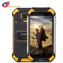 Guophone V19 Android 6.0 MTK65 8 0 Quad Core Мобильный телефон 1 ГБ Оперативная память 8 GB Встроенная память IP6 8 оригинальный Водонепроницаемый противоударный смартфон