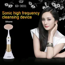 Электрический Уход за кожей лица мини силиконовый массажер для лица очищающая Щетка Водонепроницаемый удаления угрей Соник вибрирующее очищающее средство