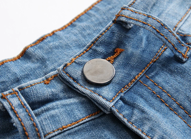 Gmancl 2017 рваные дизайнерские Для Мужчин's Джинсы для женщин Брюки для девочек Slim Fit Синие джинсы джоггеры мужской эластичность Проблемные