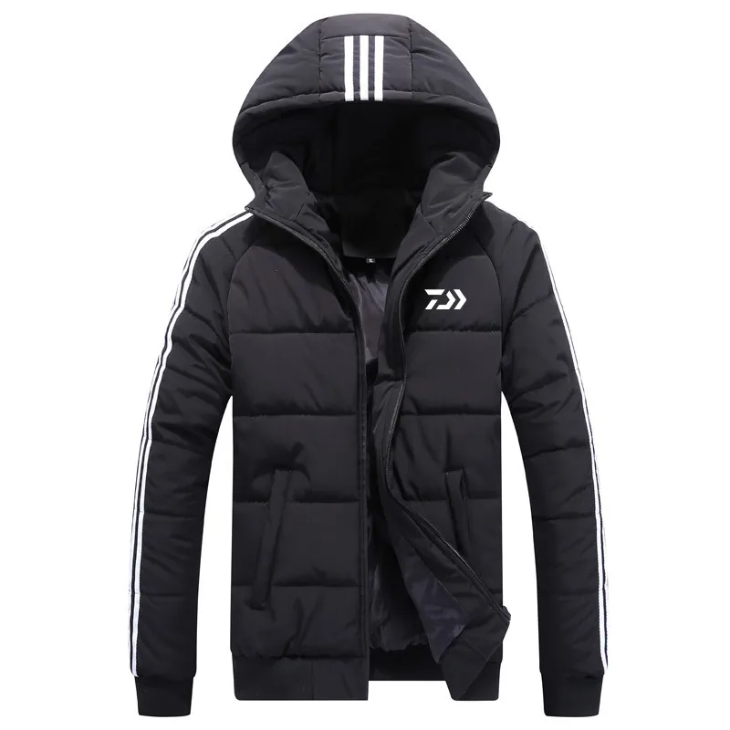 

2018 NEW DAIWA outdoors Long sleeve Hooded Windproof Autumn And Winter DAWA clothes coat Keep warm Cotton DAIWAS Free shipping