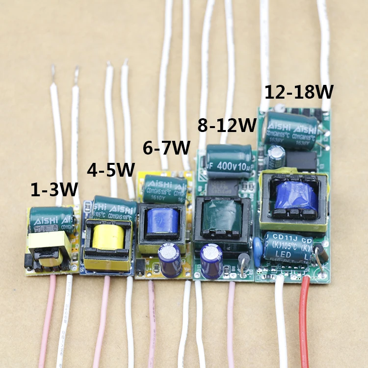 Светодиодный драйвер 1*3W 2*3 Вт 3*3W светодиодный свет AC85-265V Питание постоянный ток Напряжение Управление трансформаторы для "сделай сам"