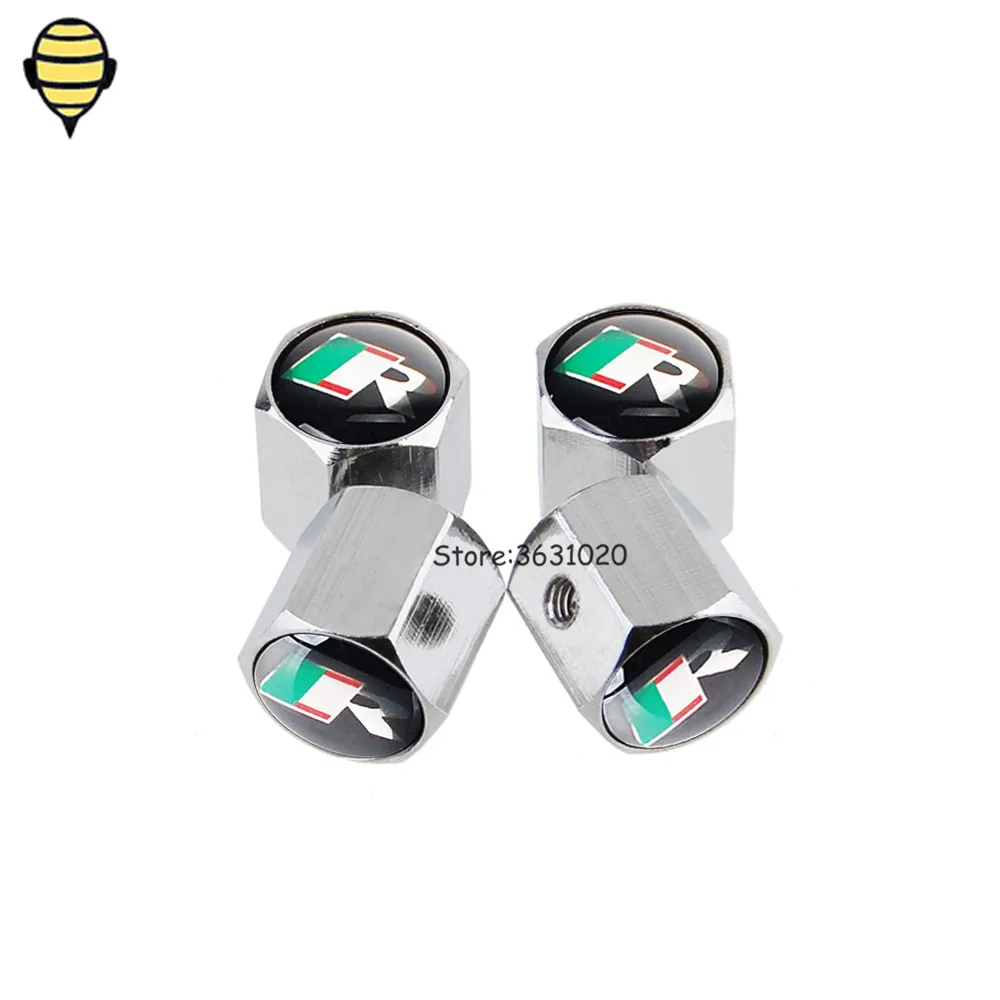 

Car Wheel Tire Valve Stem Caps for For R logo for XFR XKR XJ-6 XJ-S XF XJ XE XFL F-PACE F-TYPE Anti Dirty Styling Air Cover