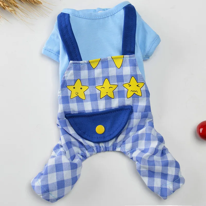 2019 New Dog Four-legged Clothes Summer Small Dog Spring Teddy Cute Light Style Pet Short Sleeve Shirt