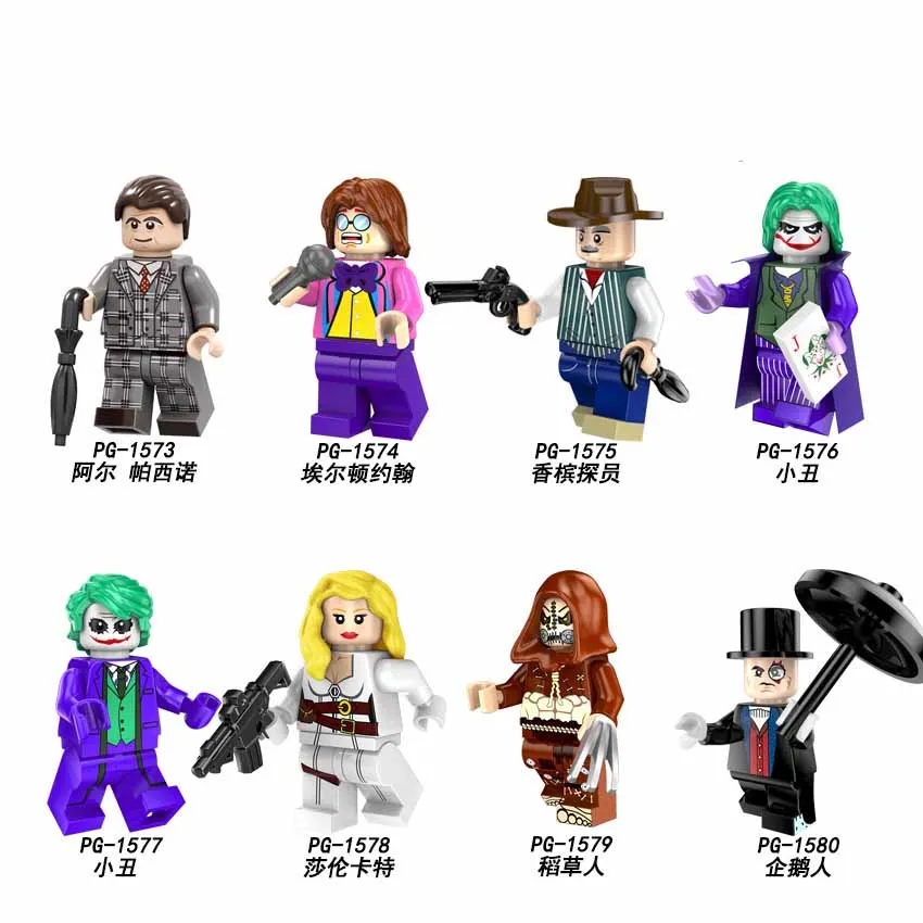 

Single Sale Joker The Clown Pennywise Horror Movie It Character Bricks Building Blocks Toys Gifts for children JM144