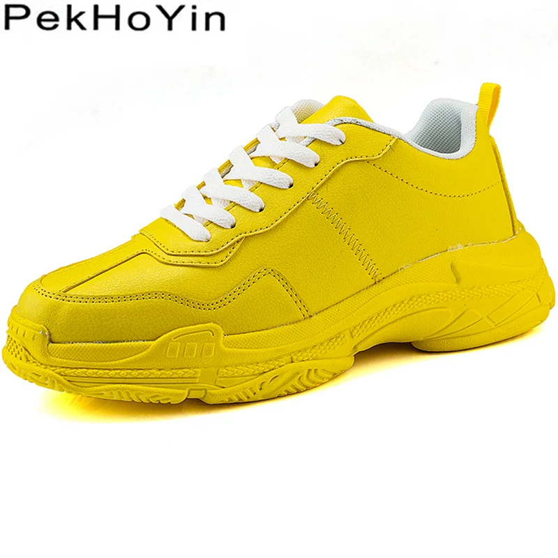 

2019 Brand Thick Sole Leather Fashion Sneakers Men Casual Shoes Black Outdoor Male Walking Shoes Zapatos Men Boys Designer White