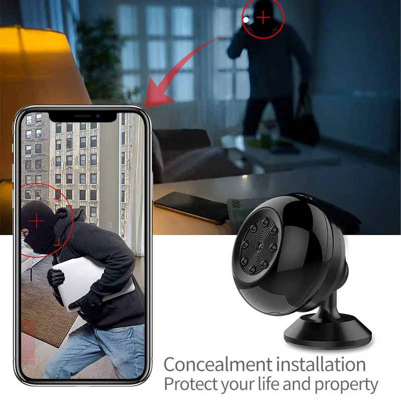 

Mini IP Camera HD 1080P 4K WiFi Night Vision Camcorder Security For Home Mobile Phone ING-SHIPPING