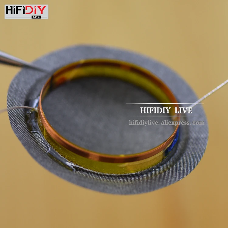 HIFIDIY LIVE 1 дюйм 25,4 мм 25,5 мм твитер звуковая катушка мягкая Прозрачная Шелковая мембрана ВЧ запчасти для ремонта динамика много вариантов - Цвет: B02 Black