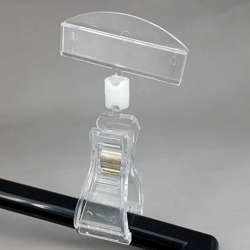 Good Quality Clear POP Plastic Sign Paper Card Display Price Label Tag