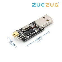 CH340 module USB à TTL CH340G mise à niveau télécharger une petite plaque de brosse métallique STC carte de microcontrôleur USB à série(China)