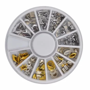 WUF 1 Wheel Nail Art Rhinestone &amp;amp; Decoration For DIY Nails Art Accessory Fashion Decorations Beauty Tools #JS26