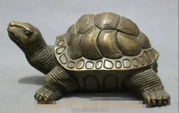 

Folk Chinese Bronze FengShui Longevity Shou Sea Turtle Tortoise Animal Statue