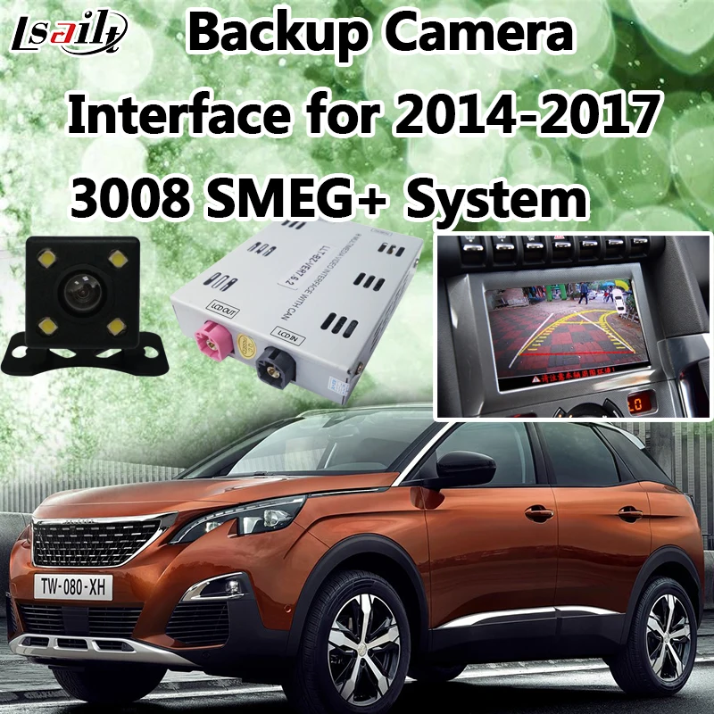 

Reverse Camera Interface for 2014-2017 Peugeot 3008 (SMEG+) support Panorama Cameras , Miracast ,DVR Optional