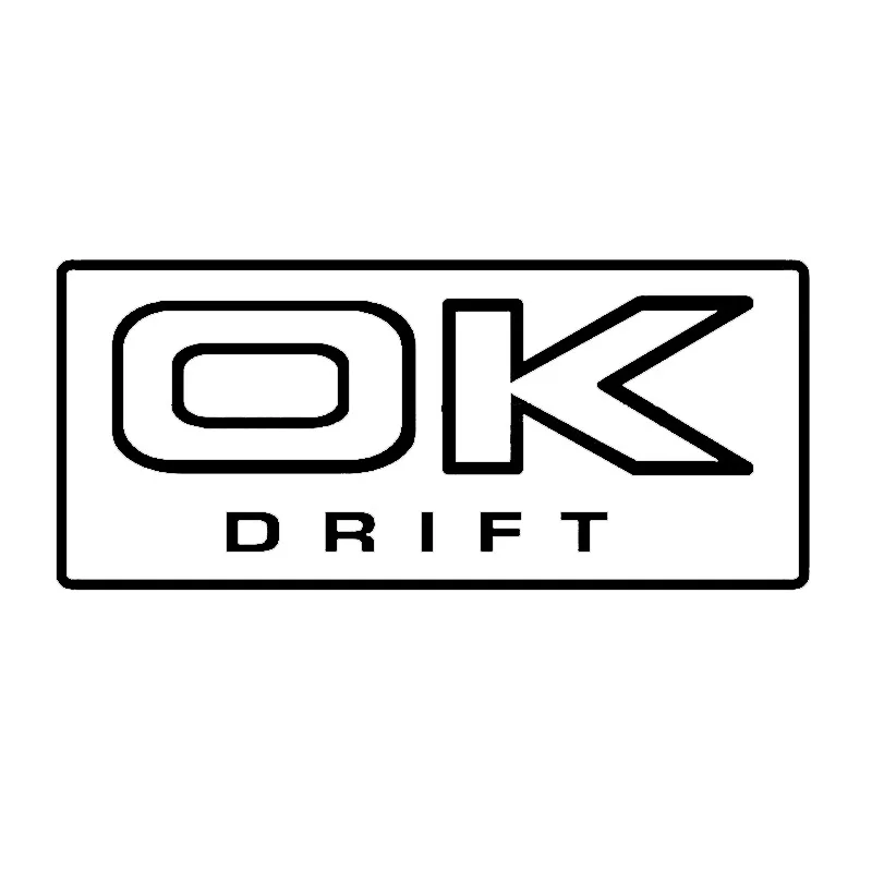 

Happy Carnival OK Drift Words Car Sticker for Truck Window Bumper Motorcycle Laptop Kayak Canoe Wall Vinyl Decal 10 Colors
