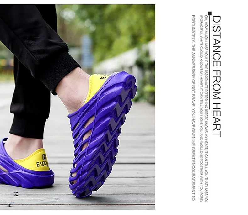 1 (19)Sandals Mesh Shoes Men Breathable Beach Slippers Sport Water Socks Hollow Aqua Wading Shoes Chaussure Homme