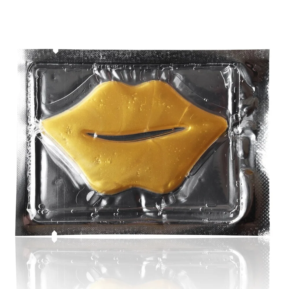 

12pcs New Neutral Packing 24k Gold Collagen Crystal Lip Mask Bionic Mask Moisturizing Lip Care