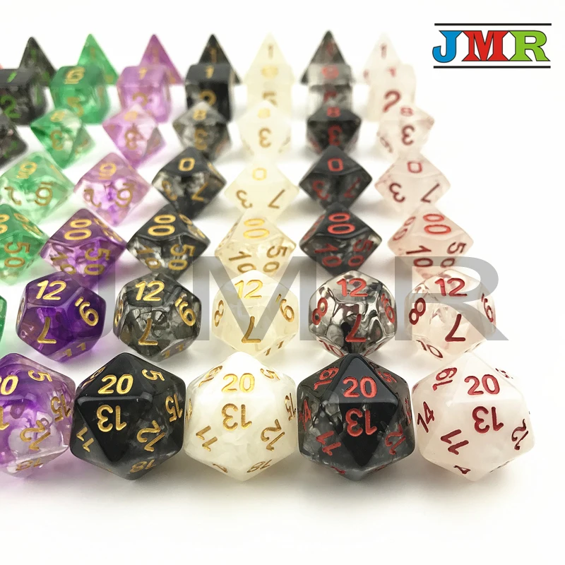 7 unids/set Juegos De Mesa datos conjunto De D4-D20 Dados poliédricos para Rpg De mazmorras y dragones Dados Juegos para los dados de blanco dados 7 unids/set Juegos De Mesa datos conjunto De D4-D20 Dados poliédricos para Rpg De mazmorras y dragones Dados Juegos para los dados de blanco dados