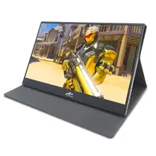 15.6″ Portable Monitor HD Slim 1920×1080 IPS Gaming Display Type USB-C HDMI Earphone Port for Window PS3/4/Xbox Laptop PC CNC