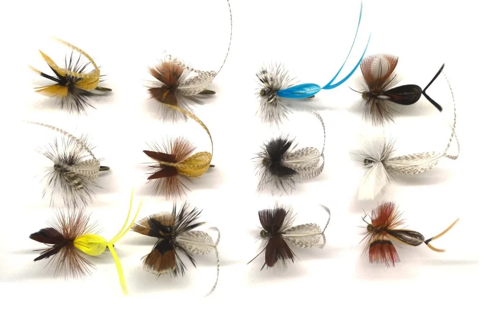 12pcs Trout Salmon Steelhead Fly Fishing Flies Mayfly Dun Spinner NEW