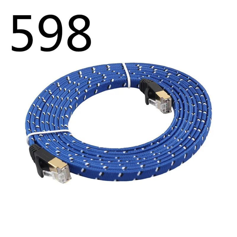 

MEIBAI 2018 Cable High Speed 1000M RJ45 CAT5e Ethernet Network Flat LAN Cable UTP Patch Router 1996-45