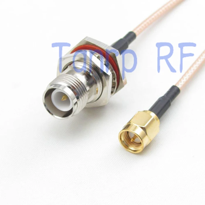 

15CM Pigtail coaxial jumper cable RG316 extension cord 6inch RP TNC female jack waterproof to SMA male RF adapter connector