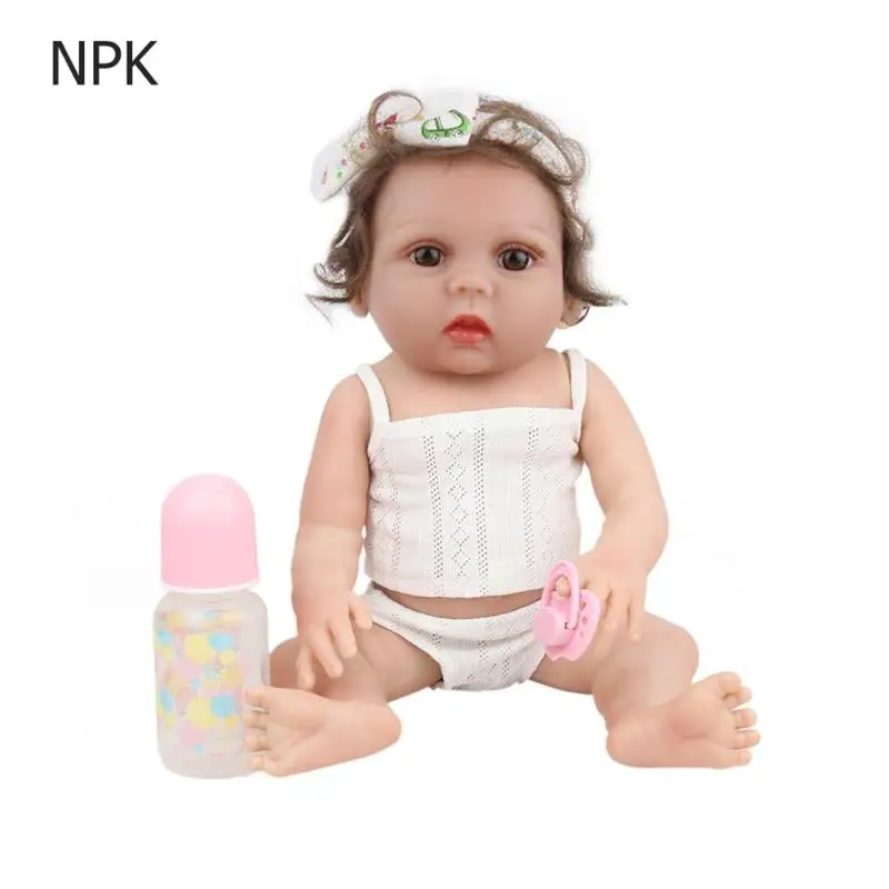 

NPK 48cm Vinyl Cute Reborn Baby Simulation Girl Doll Kids Playmate Toy