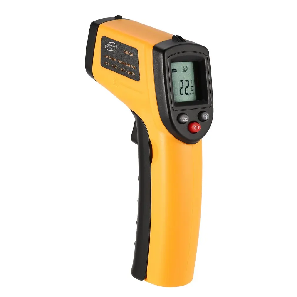 Digital Temperature Gun GM530 Infrared Non Contact Thermometer Pyrometer IR Laser Point LCD