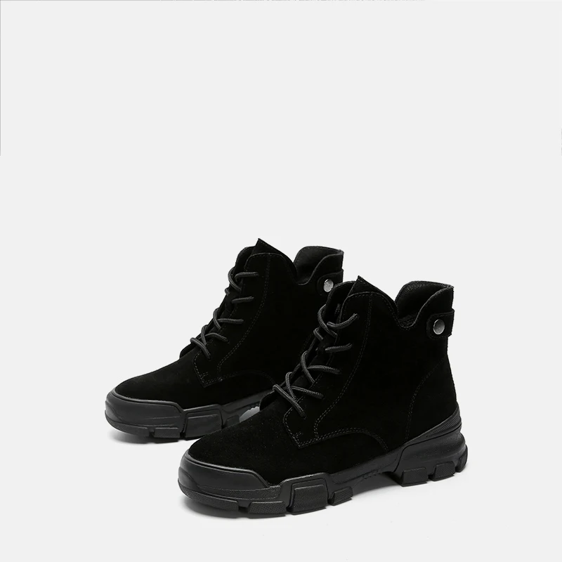 MYCOLEN/кожаная обувь женские ботинки Martens на шнуровке платформе сезон осень зима