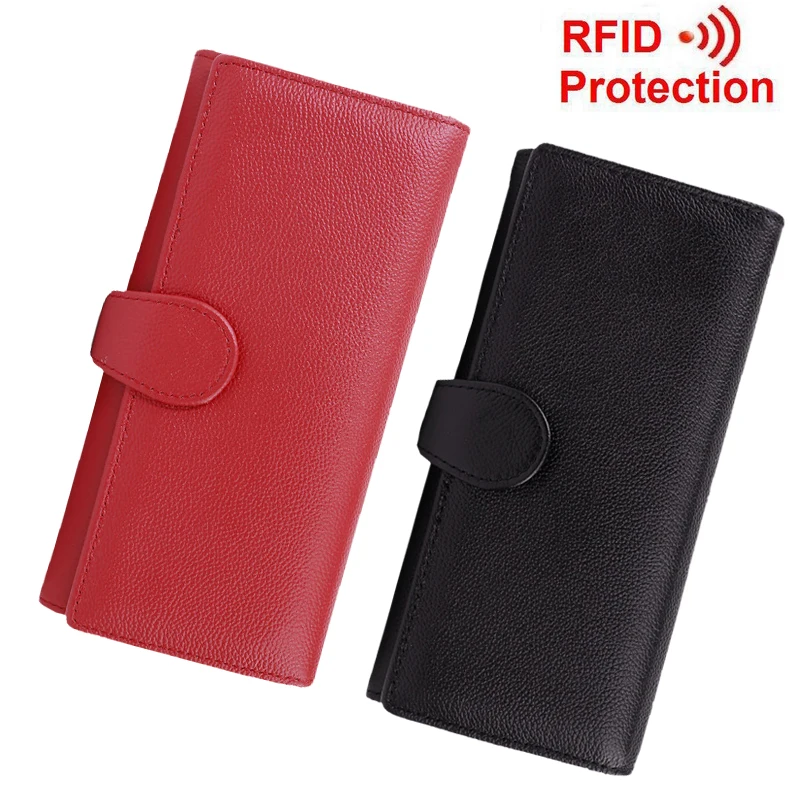 fancytrader best rfid blocking wallet trifold scan proof