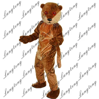 

Hot Sale Brown otter Mascot Costume Adult Size Halloween Outfit Fancy Dress Suit Free Shipping2019New