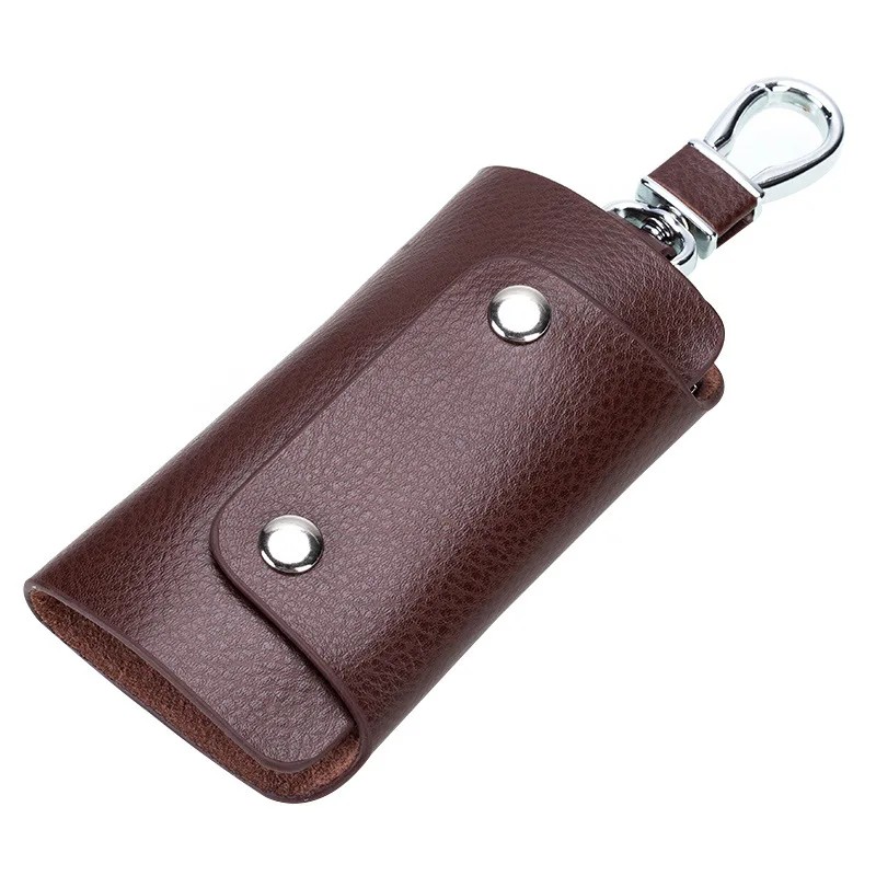 

Leather Buckle Key Wallets Men Women Key chain Holder Housekeeper Keys Organizer Keychain Case