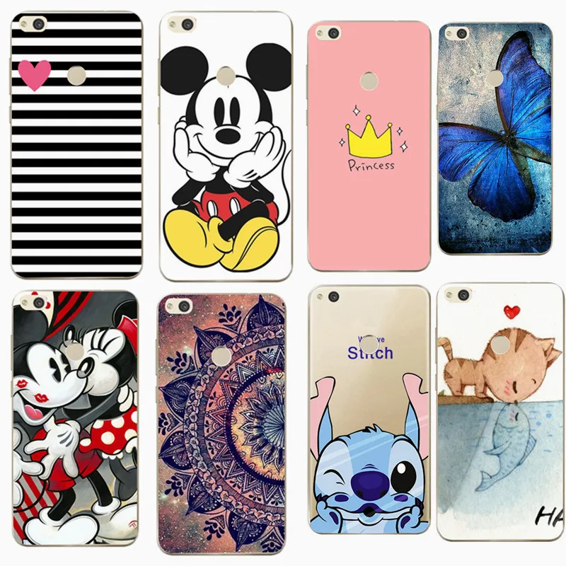 Силиконовый чехол для Huawei P8 Lite 2017 P9 P10 P20 Honor 9 Mini P Smart Case Cover Capa |