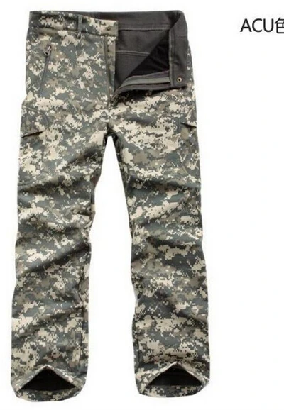 TAD Акула кожа водонепроницаемые ветрозащитные уличные походные альпинистские CS камуфляжные охотничьи брюки мужские флисовые брюки военные армейские брюки
