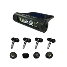 Автомобильная умная TPMS беспроводная система контроля давления в шинах сигнализация солнечная энергия светодиодный дисплей внутренний/внешний датчик автомобиль запчасти