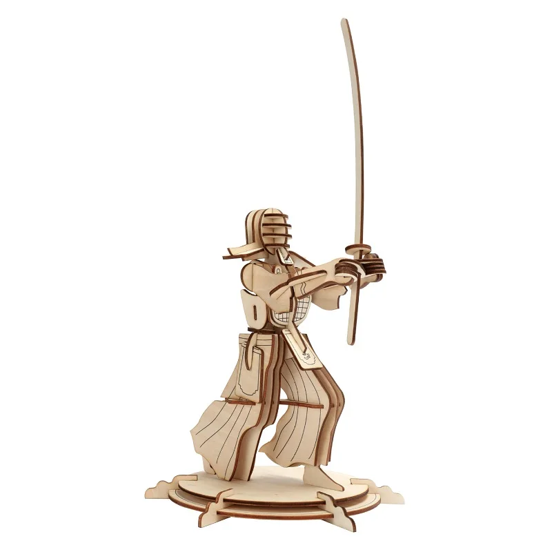 

Creative DIY Construction Assembly Wooden Stress Relief Model Building Kits 3D Soldier Science Hobbies Toy Kids Teens Adult DIY