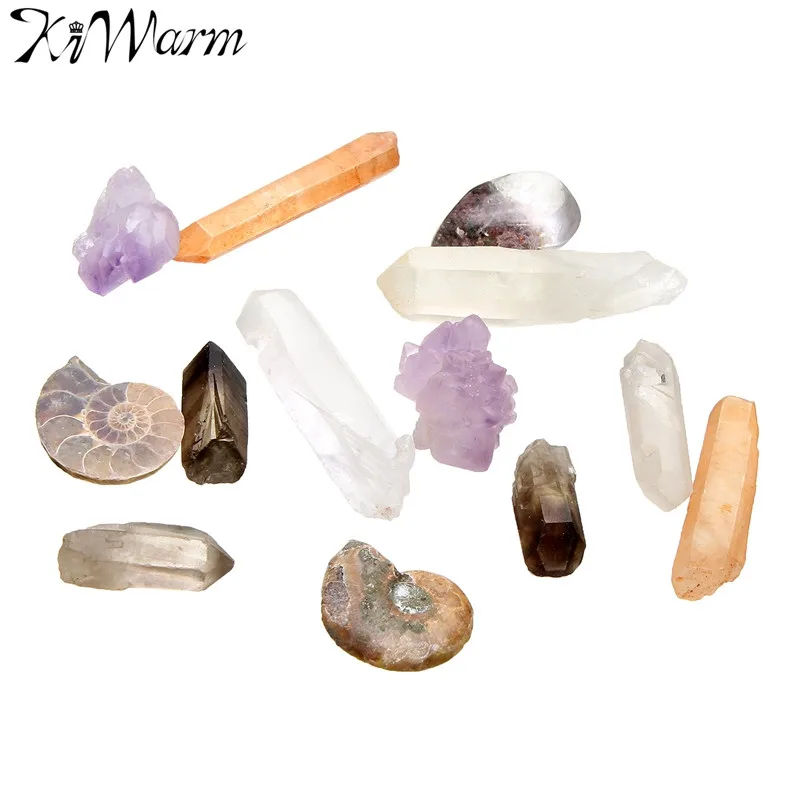 

KiWarm 60g Crystal Stone Natural Quartz Crystal Kyanite Mineral Specimens for Fish Tank Aquarium Landscape DIY Materials 20~50mm