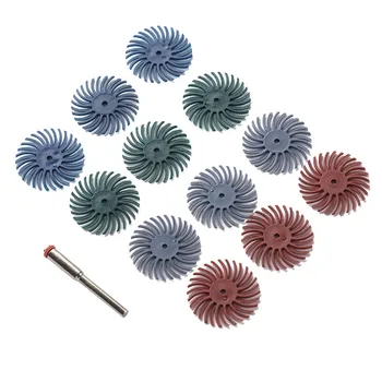 

13pcs/set Brushes 80/120/220/400 Grit Disc Brushes For Rotary Tool
