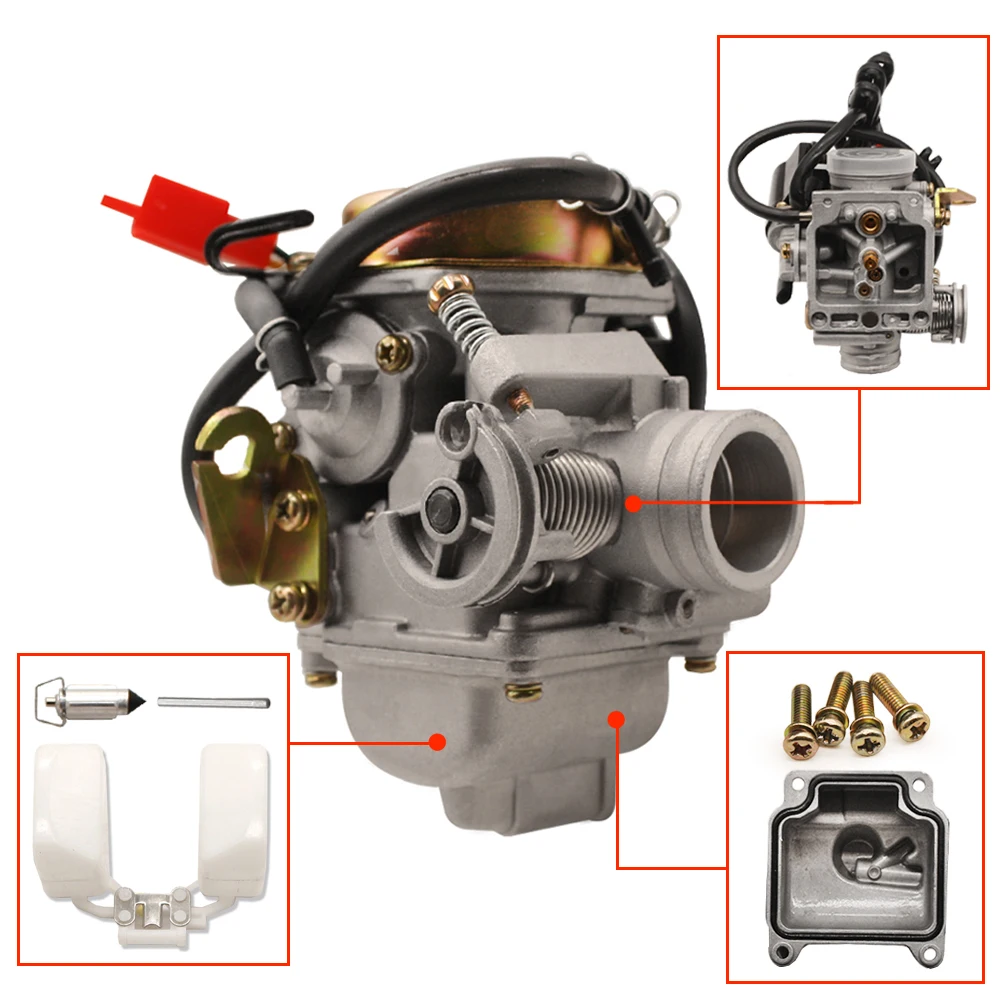 Китайский Roketa Sunl карбюратор мотоциклетная топливная система 125CC скутер GY6 PD24J Карбюратор CARB 110cc 125 150CC ATV NST JCL