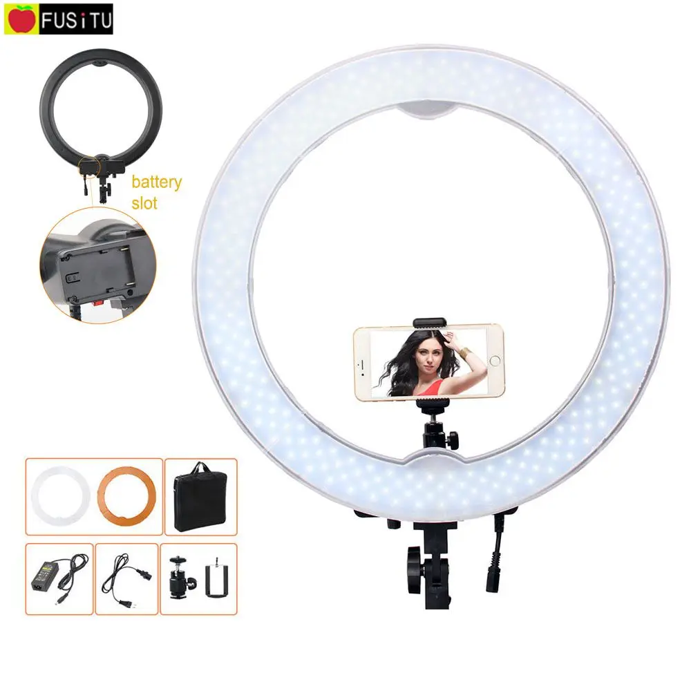 Fusitu 240 LED Dimmable Makeup Camera Photo Video