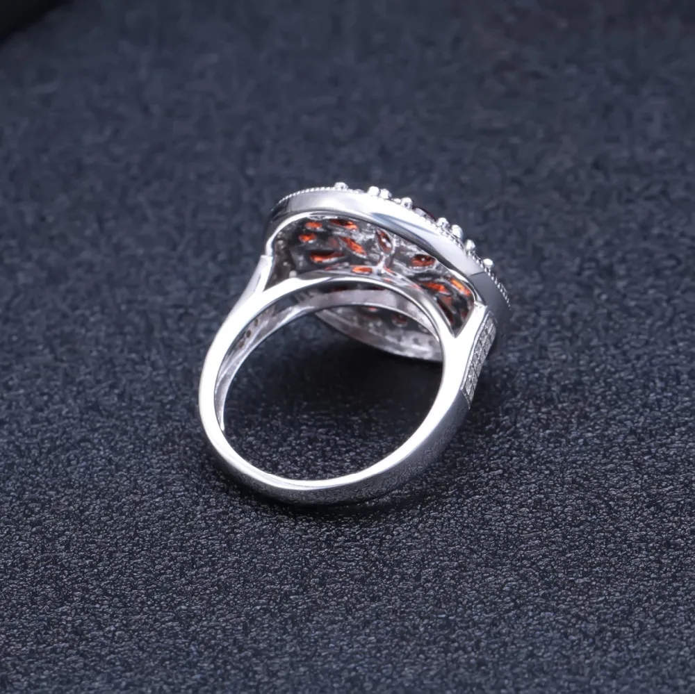 Женское кольцо с натуральным красным гранатом GEM'S BALLET 3.88Ct винтажное