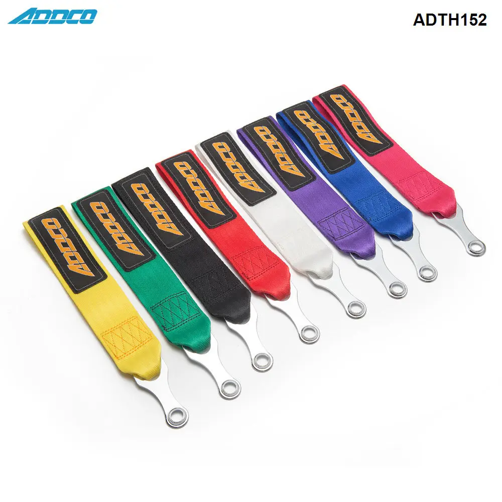 Racing Tow Strap with bolt-on hardware Universal Jdm for Cars Trucks ADTH152
