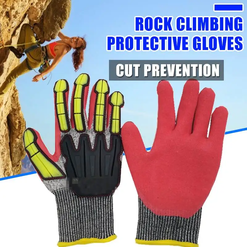 

1Pair Level 5 Cut Resistant Safety Gloves Anti Cut/accidental Injury/Collision/Vibration/Stab/Slip Outdoor Sport Work Protection
