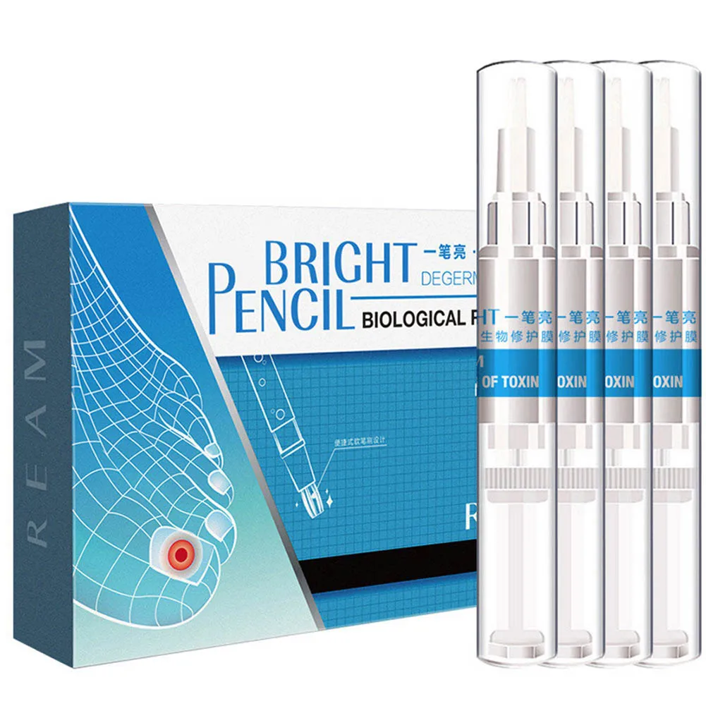 4 Pcs/box 3ml Nail Fungal Treatment Anti Fungus Toenail Fingernail Nails Repair Care Liquid Onychomycosis Treatment Liquid