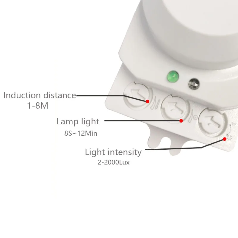 

360 Degree 500W Radar Motion Detector Smart Microwave Sensor Light Switch High Quality power switch schalter