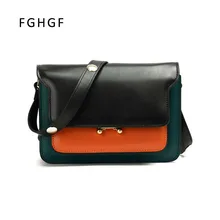 Для женщин сумка Подлинная кожаная женская сумка в европейском и американском стиле; новые модные сумки из натуральной кожи хит Цвет сумка