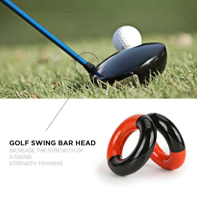 

1 pcs Durable Golfing Weighted Metal Round Practice Tool Weight Power Swing Ring Golf Clubs Warm up Golf Training Aid