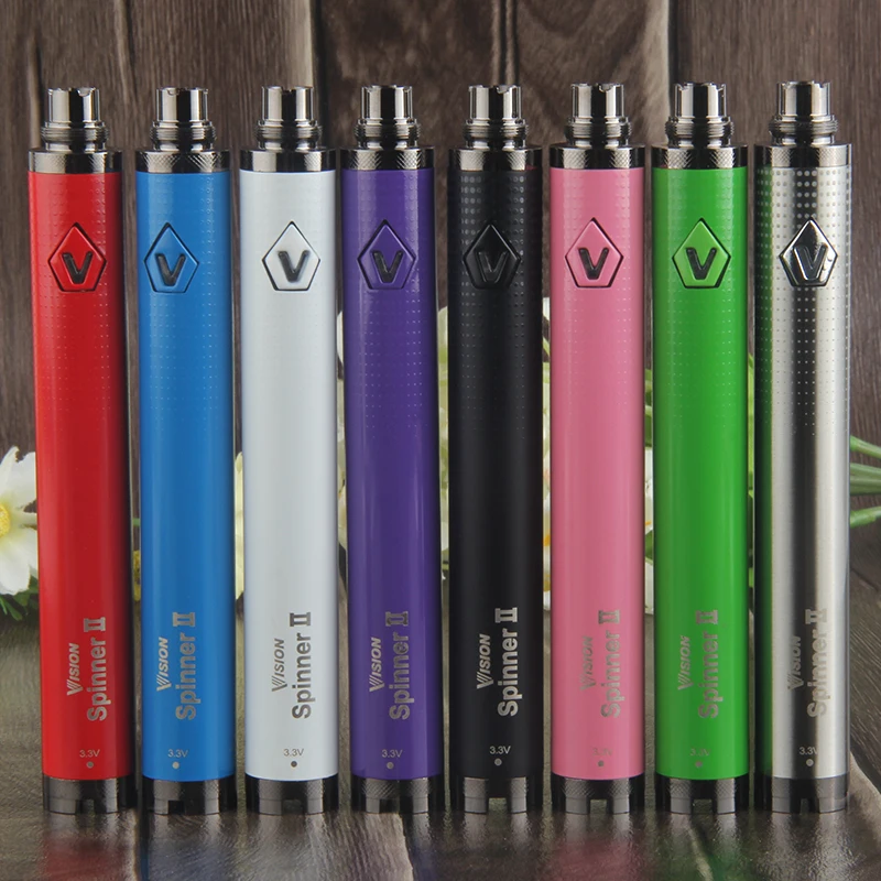 

Kingfish Vision spinner II battery 3.3-4.8V vision twist vape pen variable voltage evod twist battery Electronic cigarette 10pcs