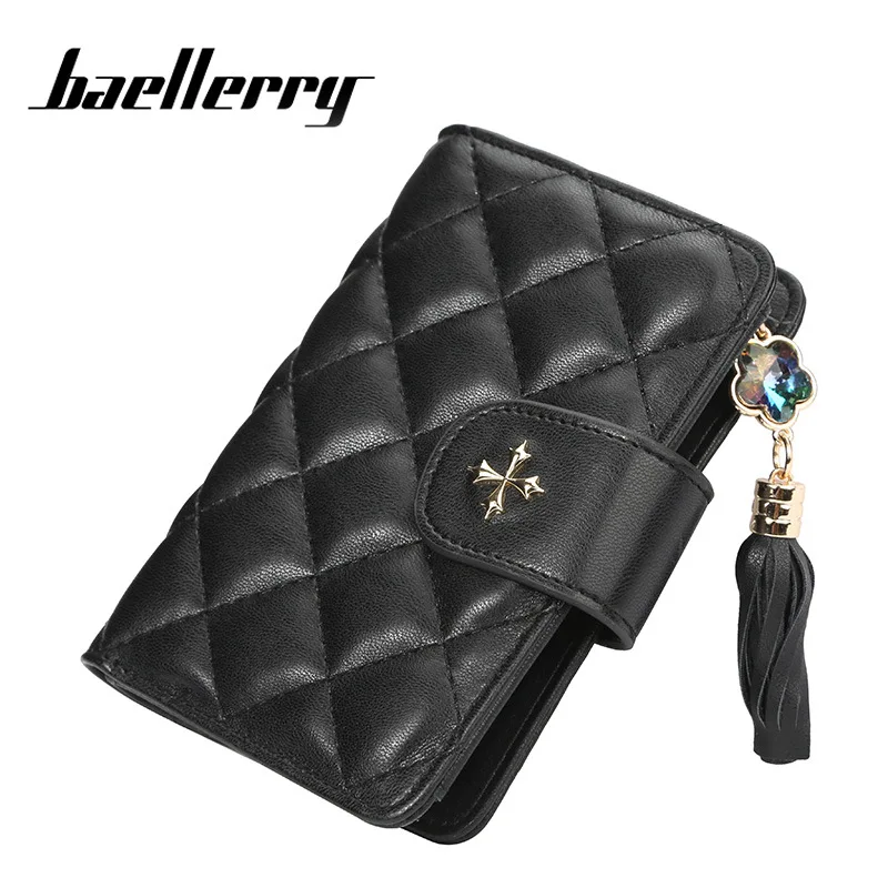 Женские кошельки в клетку Baellerry модные короткие высокого качества Женский